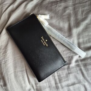 Kate Spade New York Double Zip Wristlet – Black (NWT)